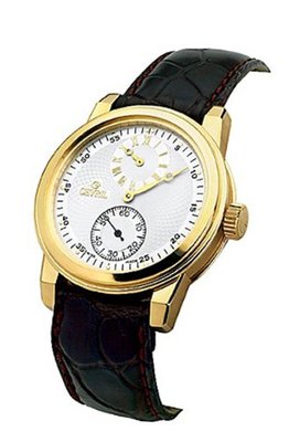 Gevril 2405L Gramercy brown leather band .