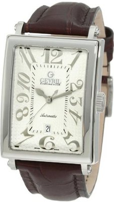 Gevril 5000A Avenue of America Swiss Automatic Handcrafted Brown Leather