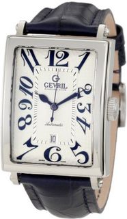 Gevril 5007A Avenue of America Swiss Automatic Handcrafted Blue Leather Band