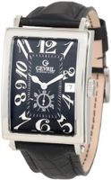 Gevril 5042A Avenue of America Swiss Handcrafted Sub-Second Black Leather