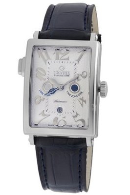 Gevril 5850 Avenue of Americas Serenade black Leather Crocodile band .