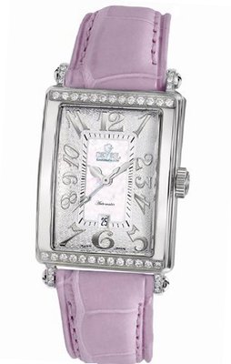 Gevril 6209NT.14A White Mother-of-Pearl Genuine Alligator Strap