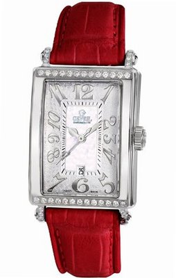 Gevril 6209NT.4 White Mother-of-Pearl Genuine Alligator Strap