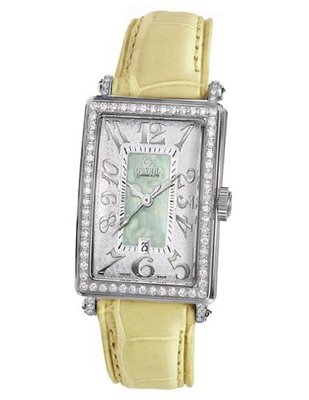 Gevril 7246NL.9 Green Mother-of-Pearl Genuine Alligator Strap