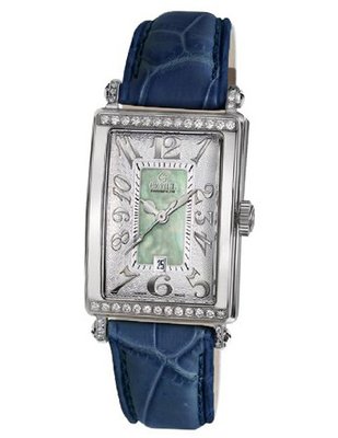 Gevril 7246NT.3 Green Mother-of-Pearl Genuine Alligator Strap