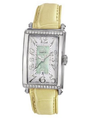 Gevril 7246NT.9 Green Mother-of-Pearl Genuine Alligator Strap