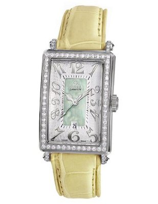 Gevril 7246NV.9 Green Mother-of-Pearl Genuine Alligator Strap