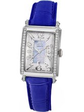 Gevril 7247NE.3B Blue Mother-of-Pearl Genuine Alligator Strap