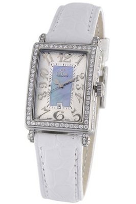 Gevril 7247NL.1 Blue Mother-of-Pearl Genuine Alligator Strap
