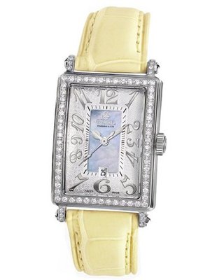 Gevril 7247NL.9 Blue Mother-of-Pearl Genuine Alligator Strap