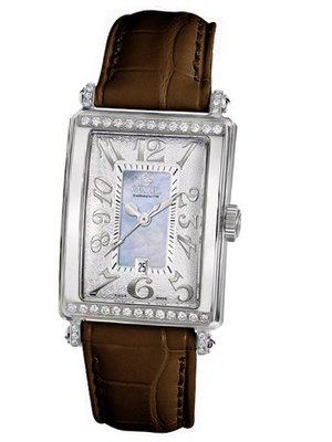 Gevril 7247NT.5 Blue Mother-of-Pearl Genuine Alligator Strap