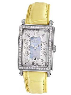 Gevril 7247NV.9 Blue Mother-of-Pearl Genuine Alligator Strap