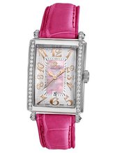 Gevril 7248RE.10B Pink Mother-of-Pearl Genuine Alligator Strap
