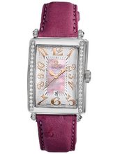 Gevril 7248RE.14E Pink Mother-of-Pearl Genuine Ostrich Strap