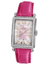 Gevril 7248RL.10B Pink Mother-of-Pearl Genuine Alligator Strap