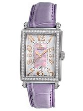 Gevril 7248RL.14A Pink Mother-of-Pearl Genuine Alligator Strap