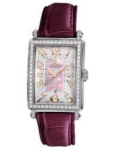 Gevril 7248RL.14F Pink Mother-of-Pearl Genuine Alligator Strap
