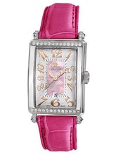 Gevril 7248RT.10B Pink Mother-of-Pearl Genuine Alligator Strap