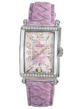 Gevril 7248RT.10C Pink Mother-of-Pearl Genuine Alligator Strap