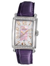 Gevril 7248RT.14B Pink Mother-of-Pearl Genuine Alligator Strap
