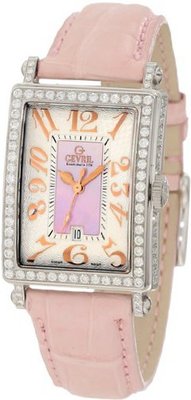 Gevril 7248RV Mini Quartz Avenue of Americas Pink Diamond