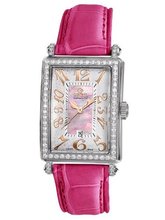 Gevril 7248RV.10B Pink Mother-of-Pearl Genuine Alligator Strap