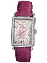 Gevril 7248RV.14E Pink Mother-of-Pearl Genuine Ostrich Strap