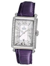 Gevril 7249NE.14B White Mother-of-Pearl Genuine Alligator Strap