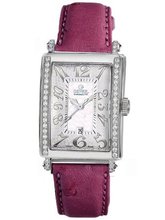 Gevril 7249NE.14E White Mother-of-Pearl Genuine Ostrich Strap