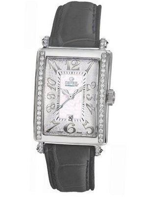 Gevril 7249NE.7A White Mother-of-Pearl Genuine Alligator Strap