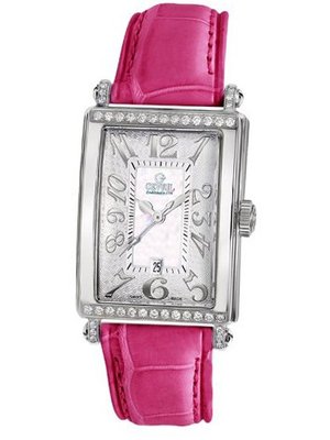 Gevril 7249NT.10B White Mother-of-Pearl Genuine Alligator Strap