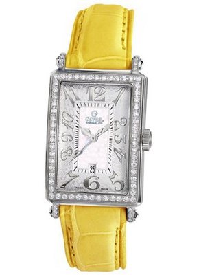 Gevril 7249NV.2 White Mother-of-Pearl Genuine Alligator Strap