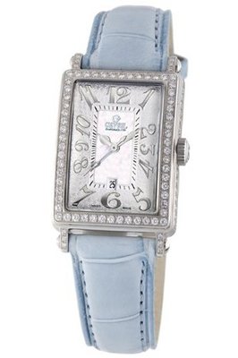 Gevril 7249NV.3 White Mother-of-Pearl Genuine Alligator Strap