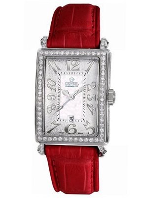 Gevril 7249NV.4 White Mother-of-Pearl Genuine Alligator Strap