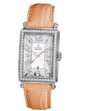 Gevril 7249NV.79 White Mother-of-Pearl Genuine Alligator Strap