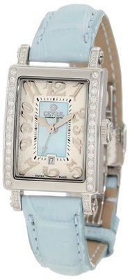 Gevril 8247NE Super Mini Quartz Blue Mother of Pearl Diamond