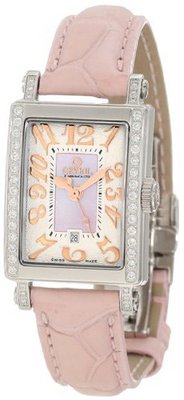 Gevril 8248RE Super Mini Quartz Pink Mother of Pearl Diamond