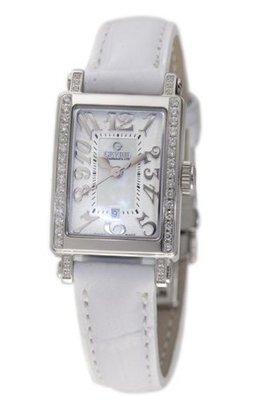 Gevril 8249NE Super Mini Quartz White Mother of Pearl Diamond