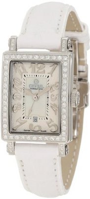 Gevril 8249NL Super Mini Quartz White Mother of Pearl Diamond