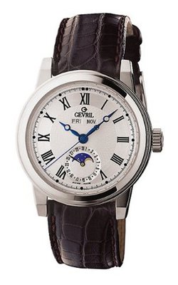 Gevril Chelsea Brown calfskin band .