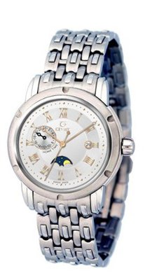 Gevril Prime Minister Silver Dial Dual Time M0111R2B