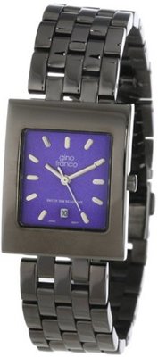 gino franco 927BL Square Gunmetal Ion-Plated Bracelet