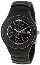 gino franco 957BK Mirano Round Chronograph Black Ion-Plated