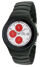 gino franco 957WT Mirano Round Chronograph Black Ion-Plated