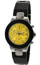 gino franco 967YL Round Chronograph Stainless Steel Bracelet