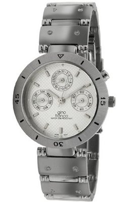 gino franco 978WT Round Stainless Steel Multi-Function Bracelet