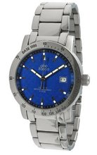 gino franco 987BL Round Stainless Steel Bracelet