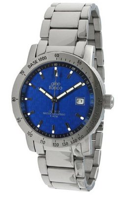 gino franco 987BL Round Stainless Steel Bracelet