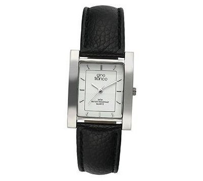Gino Franco Square Strap - Black Lizard Strap