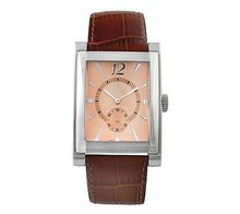 Gino Franco Square Strap - Brown Croco Strap